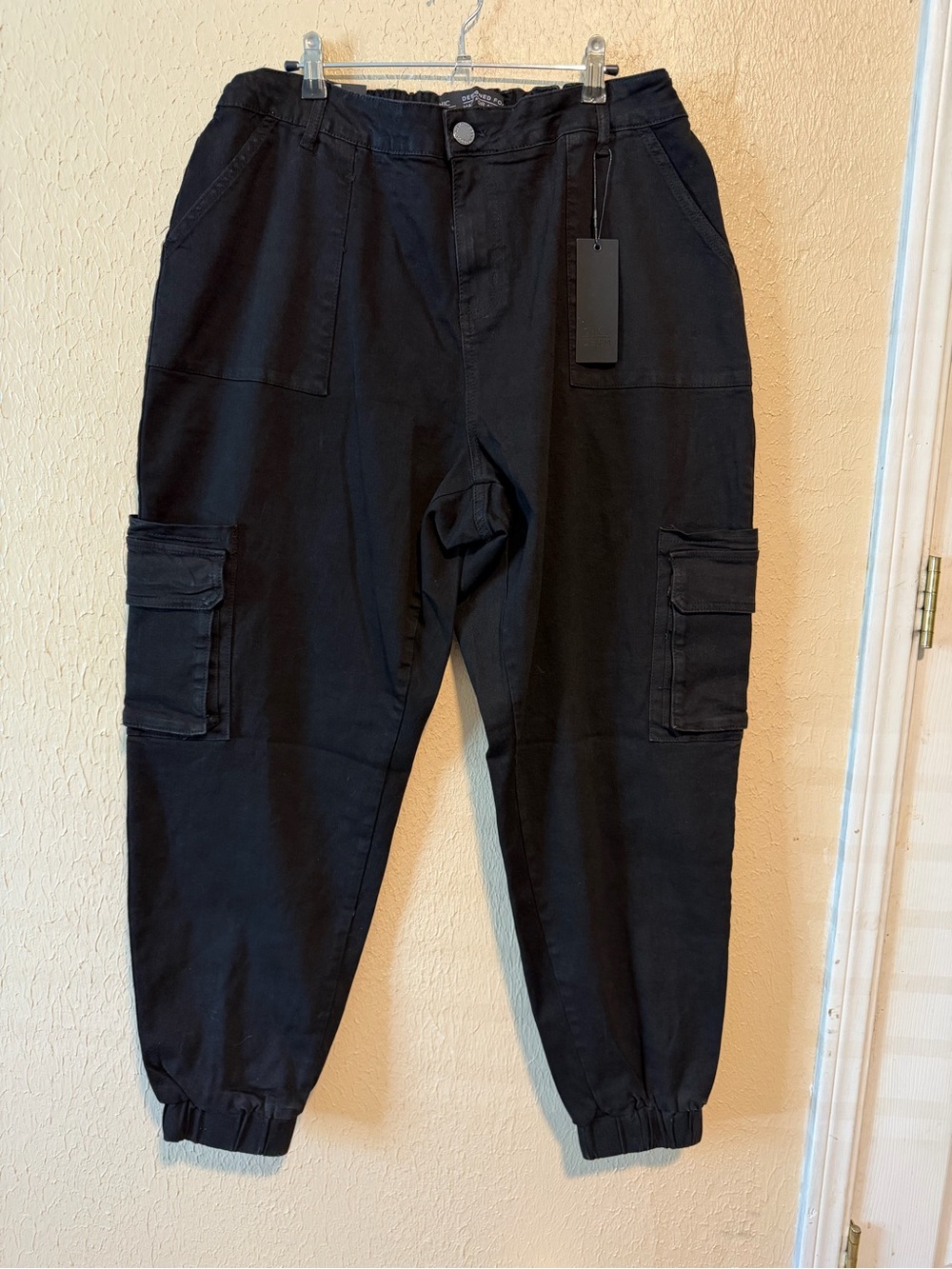City Chic Denim Harley High Rise Ankle Grazer Jeans Size 14 plus size Black